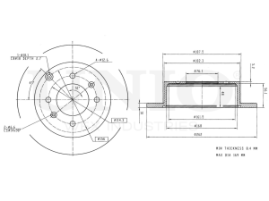 Rear brake disc photo