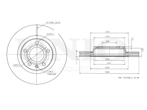 Front brake disc photo