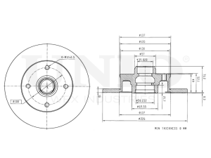 Rear brake disc photo