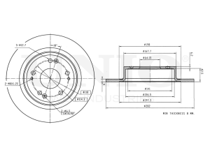 Rear brake disc photo