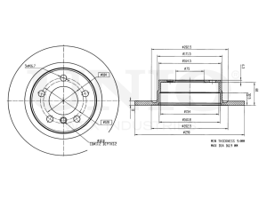 Rear brake disc photo