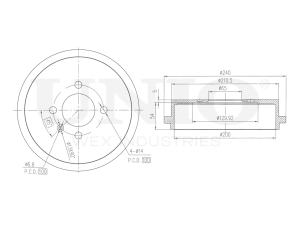 Rear brake drum photo