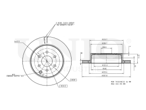 Rear brake disc photo