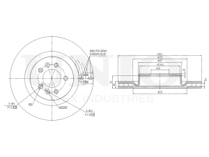 Front brake disc photo