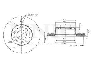 Front brake disc photo