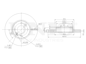 Front brake disc photo