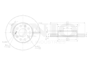 Front brake disc photo