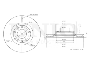 Front brake disc photo
