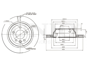 Rear brake disc photo