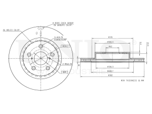 Front brake disc photo