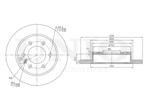 Rear brake disc photo