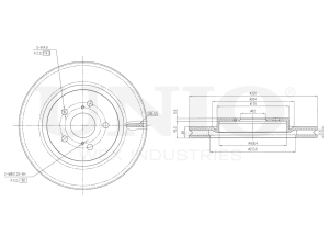 Front brake disc photo
