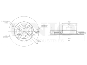 Front brake disc photo