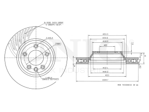 Left front brake disc photo