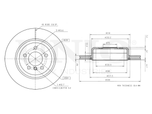 Rear brake disc photo