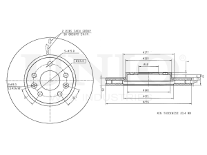 Front brake disc with Geomet® coating photo