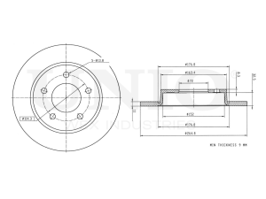 Rear brake disc photo