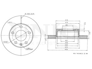 Front brake disc photo