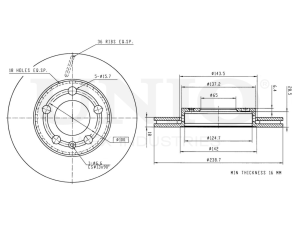 Front brake disc photo