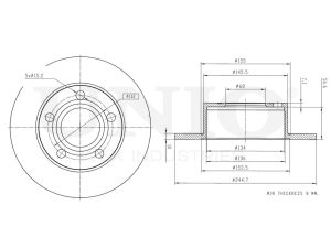 Rear brake disc photo
