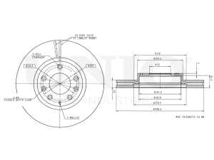 Front brake disc photo