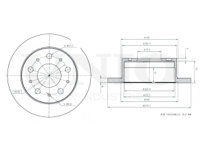 Rear brake disc photo