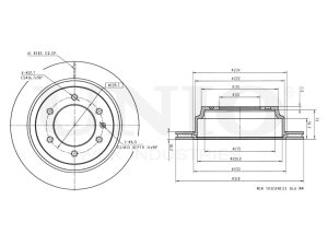 Rear brake disc photo