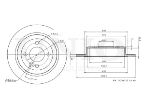 Rear brake disc photo