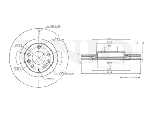Front brake disc photo
