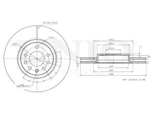Front brake disc photo
