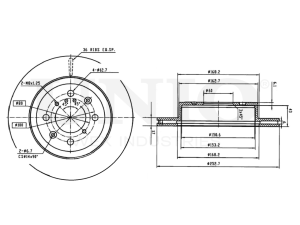 Front brake disc photo