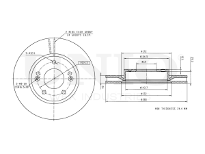 Front brake disc photo