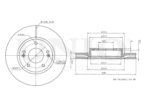 Front brake disc photo