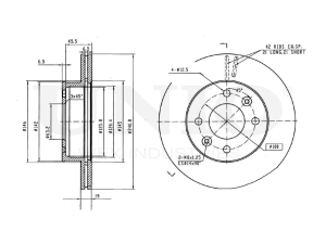 Front brake disc photo