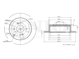 Rear brake disc photo