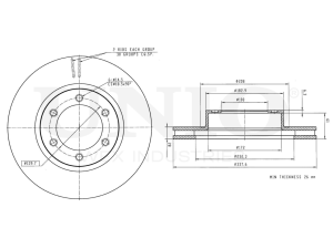 Front brake disc photo