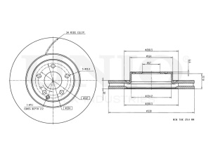 Front brake disc photo