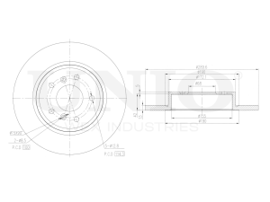 Rear brake disc photo