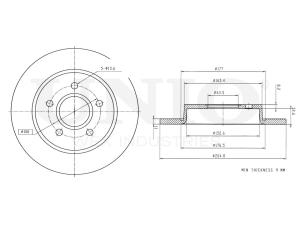 Rear brake disc photo