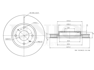 Front brake disc photo