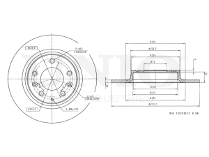 Rear brake disc photo