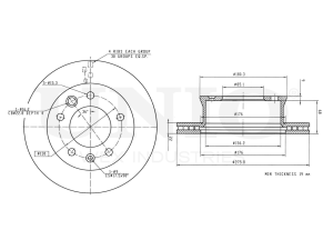 Front brake disc photo
