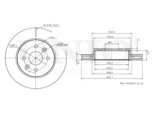 Front brake disc photo