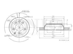 Rear brake disc photo