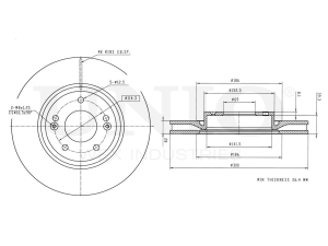 Front brake disc photo