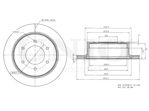 Rear brake disc photo