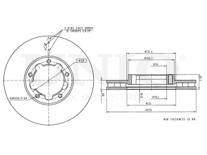 Front brake disc photo