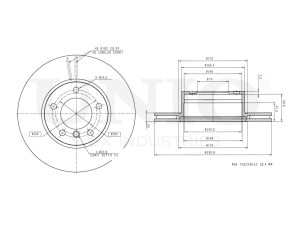 Front brake disc photo