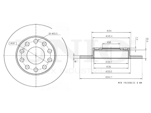 Rear brake disc photo