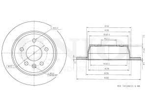 Rear brake disc photo